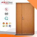 Solid Wooden Fire Rated Simple Double Door Designs With BM TRADA